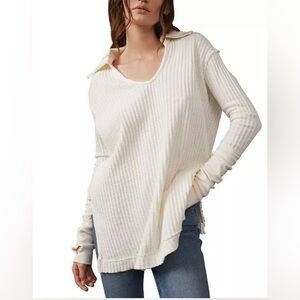 NWOT / free people / we the free / Raymond thermal knit top / small / s